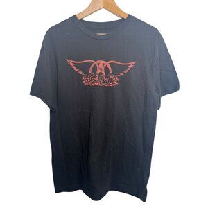 Aerosmith Black Graphic Band Tee Size L | Vintage Rock Style Concert T-Shirt